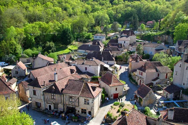 Fransa Daki Saint Cirq Lapopie Köyü — Stok fotoğraf