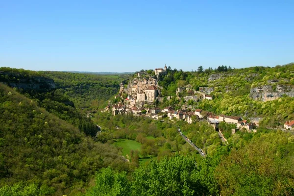 Bonita Aldeia Rocamadour França — Fotografia de Stock