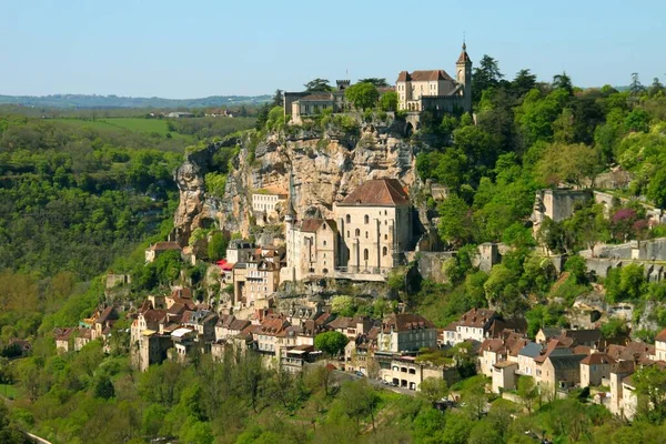 Fransa Nın Güzel Rocamadour Köyü — Stok fotoğraf