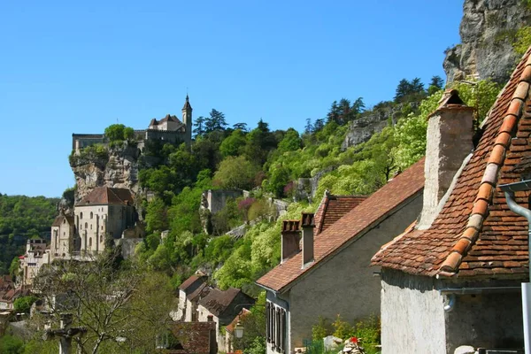 Fransa Nın Güzel Rocamadour Köyü — Stok fotoğraf