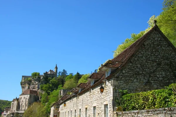 Grazioso Villaggio Rocamadour Francia — Foto Stock