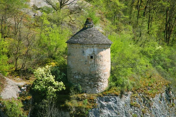 Bonito Pueblo Rocamadour Francia —  Fotos de Stock