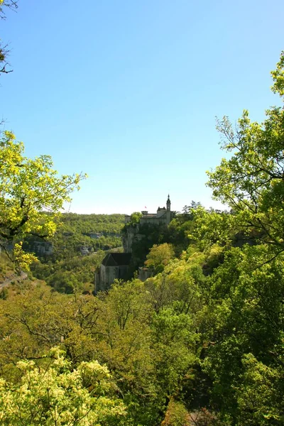 Bonito Pueblo Rocamadour Francia — Foto de Stock