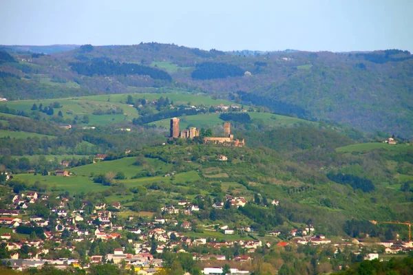 Fransa Nın Güneyindeki Castelnau Bretenoux Kalesi — Stok fotoğraf