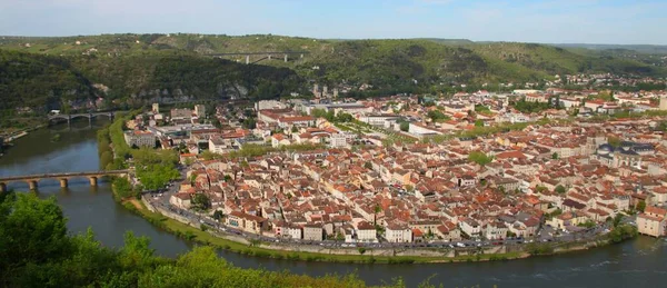 Kota Cahors Yang Cantik — Stok Foto