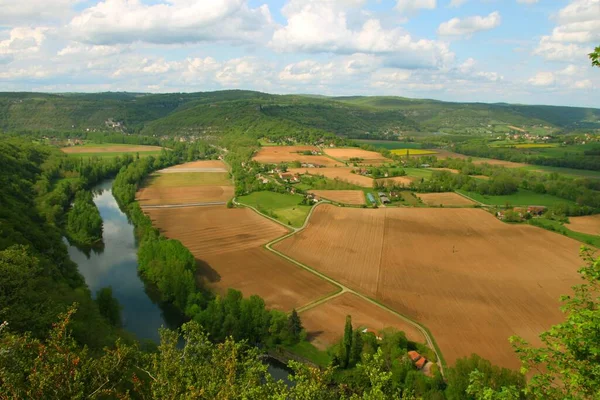 Река Лот Юге Франции — стоковое фото