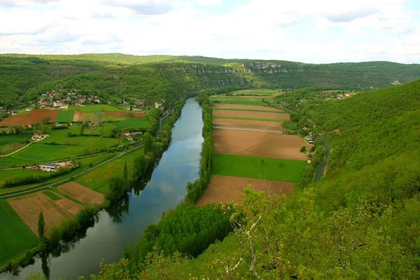 Lot Nehri Fransa Nın Güneyinde — Stok fotoğraf