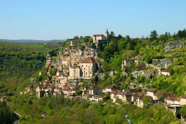 Grazioso Villaggio Rocamadour Francia Immagini Stock Royalty Free