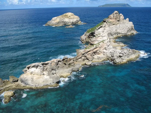 Pointe Des Chateaux Guadalupa — Foto Stock