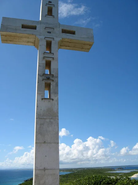 Pointe Des Chateaux Guadeloupe — стокове фото