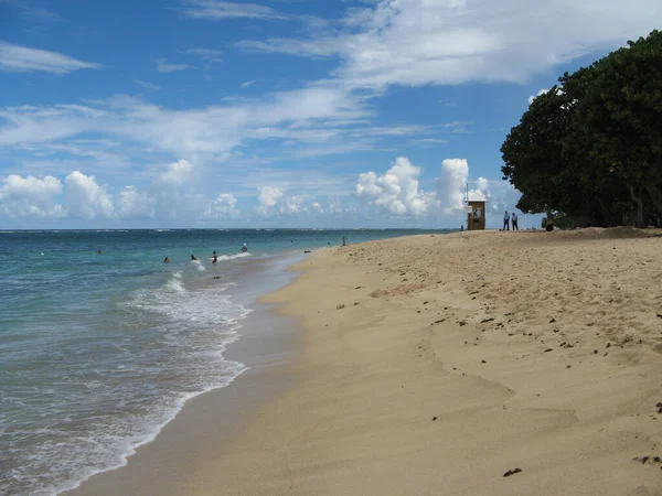 Plage Autre Bord Moule Guadeloupe — стокове фото