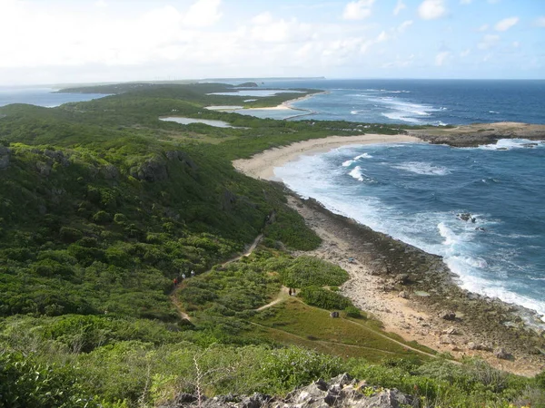 Pointe Des Chteaux 瓜德罗普岛 — 图库照片