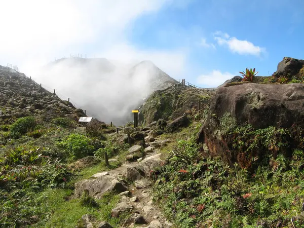 Volcan Soufrire Guadeloupe West India — стокове фото