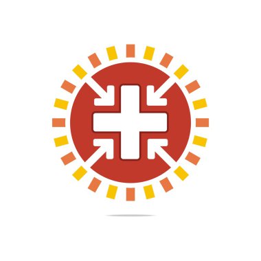 Logo Red tıbbi güç iyi tasarım