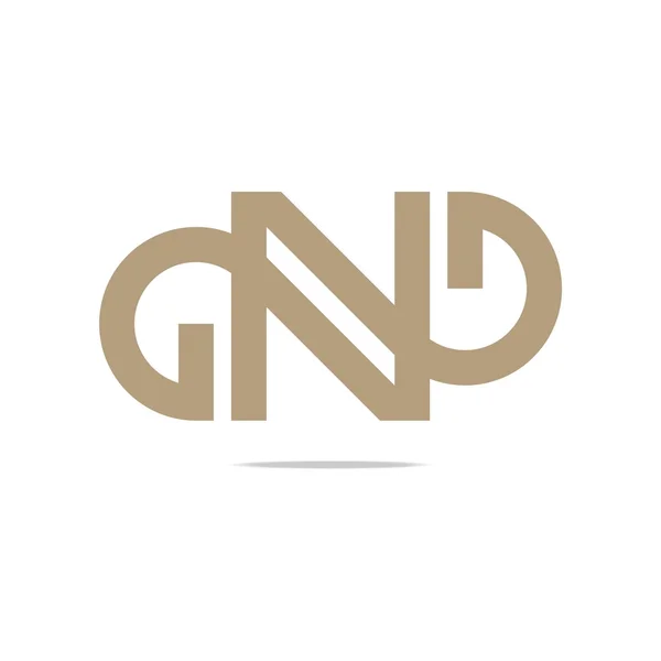 Εικονίδιο στοιχείο γράμμα N με το λογότυπο φορέα — Διανυσματικό Αρχείο