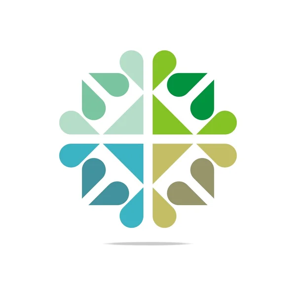 Logo ikon vektor Infinity kärlek Plus medicinsk hälsa — Stock vektor