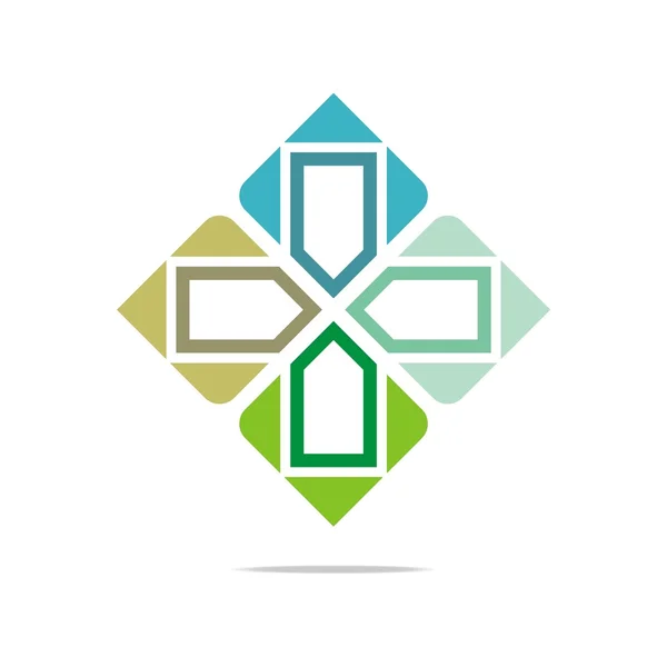 Logo simge vektör sonsuz aşk artı tıbbi sağlık — Stok Vektör