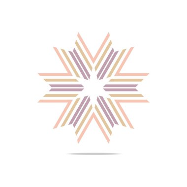 Sembol harf X Logo tasarım öğesi