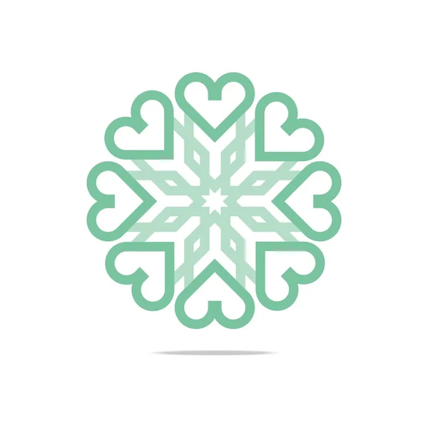 Ikona logo wektor nieskończoność miłości oraz medycznych zdrowia — Wektor stockowy
