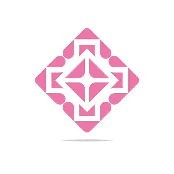 Logo Icon Vector Infinity Love Plus Salud Médica — Vector de stock