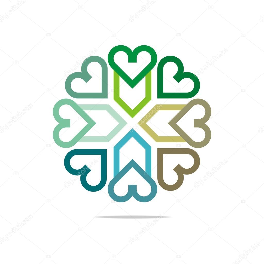 Abstract star love heart gift couple sweet symbol celebration mesh glowing beautiful design vector element elegant style medical helalth