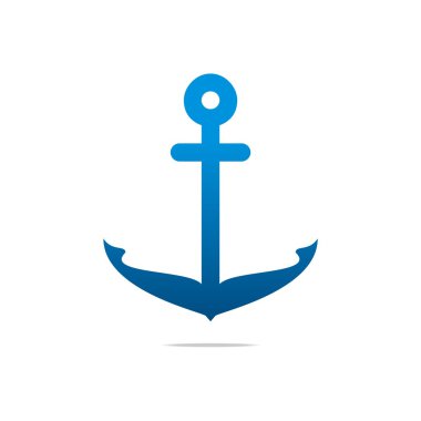 Achor Gemi Vektör Yaz illüstrasyon tasarım Logo