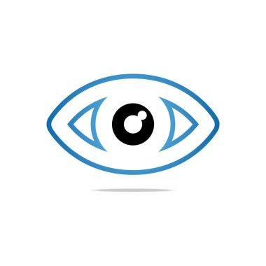 Soyut Logo Göz Çemberi Göz Küresi Sembol Vektörü