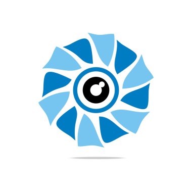 Soyut Logo Göz Çemberi Göz Küresi Sembol Vektörü