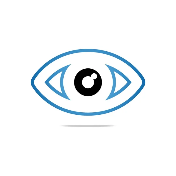 Abstrakcja logo oko koło Eyeball symbol wektor — Wektor stockowy