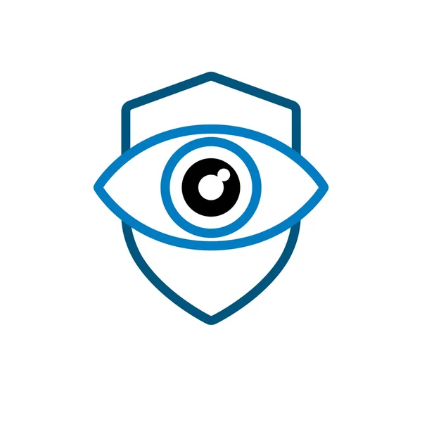 Abstrakcja logo oko koło Eyeball symbol wektor — Wektor stockowy