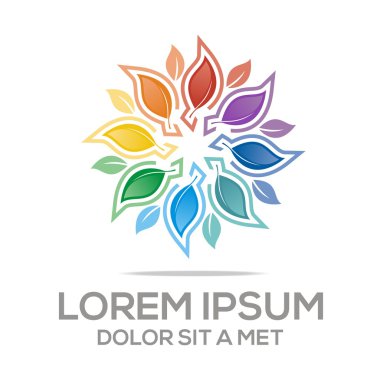 Logo Abstract Bio Leaves Natural Ecologi Plant  Icon Design Vector