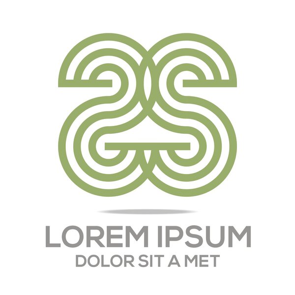 Abstract Логотип символа Элемент Логотип шаблона бизнес-вектор
