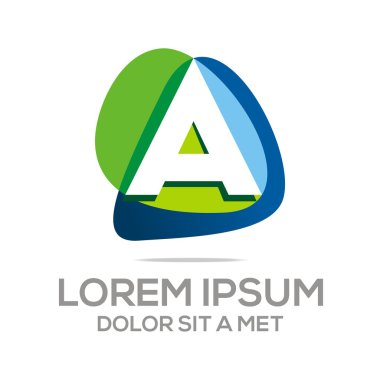 Logo harf A simge kavramı iş alfabesi