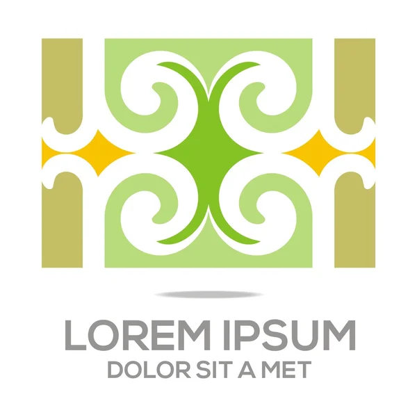 Logo Elementos abstractos Icono — Archivo Imágenes Vectoriales