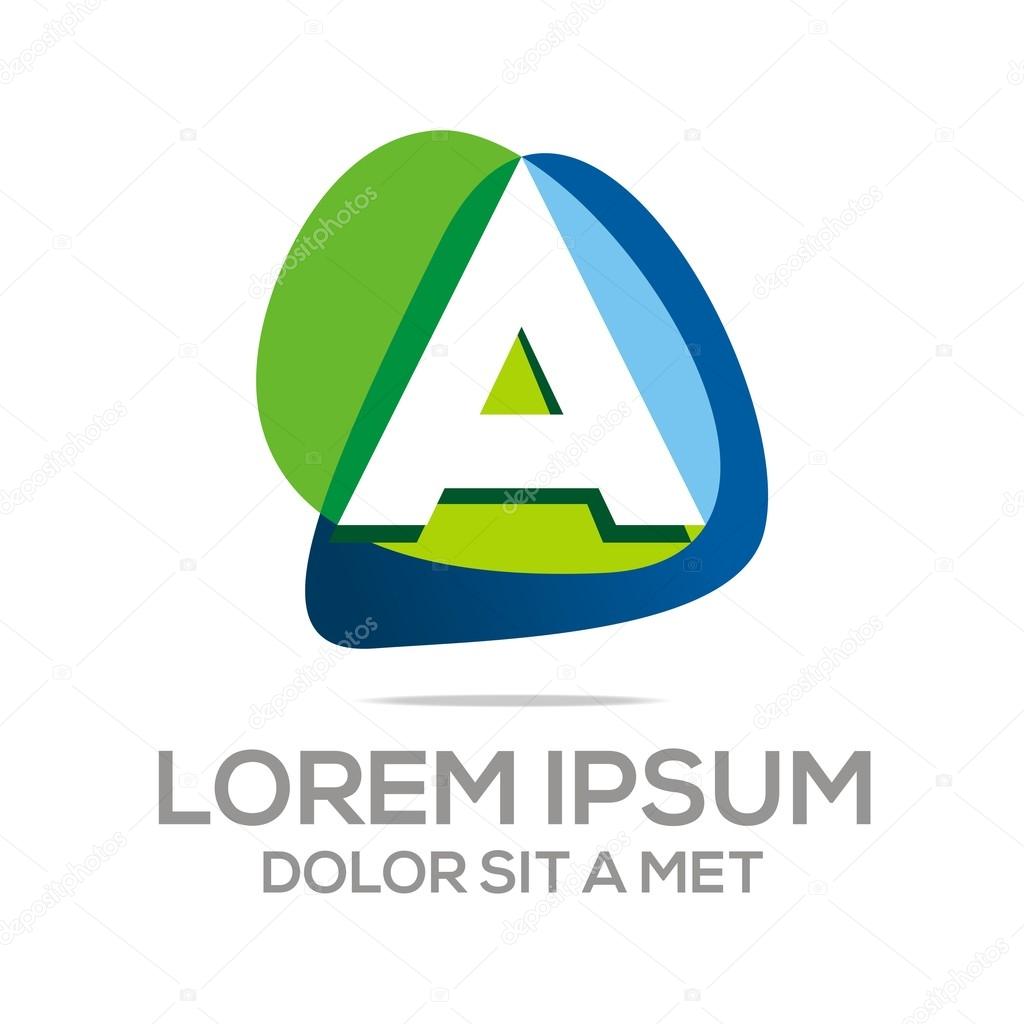 Logo vector Letter A Alphabet Design Element Icon Idea Concept Font