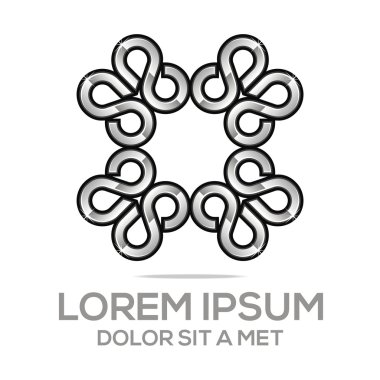 Logo sonsuzluk sembolü S 8 vektör öğesi