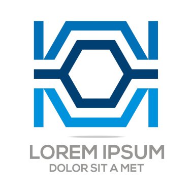 Logo vektör simgesi X harfi K elemanları