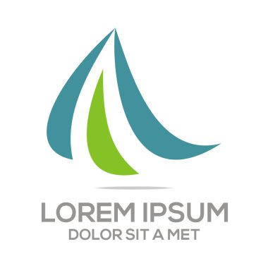 Logo soyut daire simge vektör
