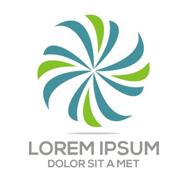Logo soyut daire simge vektör