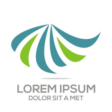 Logo soyut daire simge vektör