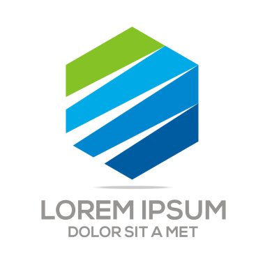 Logo soyut öğe simge vektör