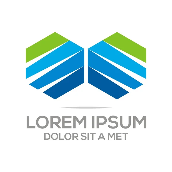 Logotipo elemento abstracto icono vector — Vector de stock