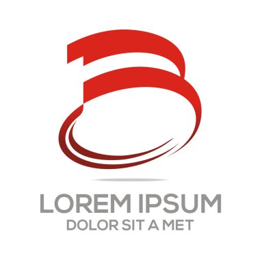 Logo abstract badminton tournament competition vector