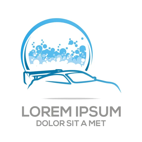 Car Wash Logo Dynamic Design Stylized