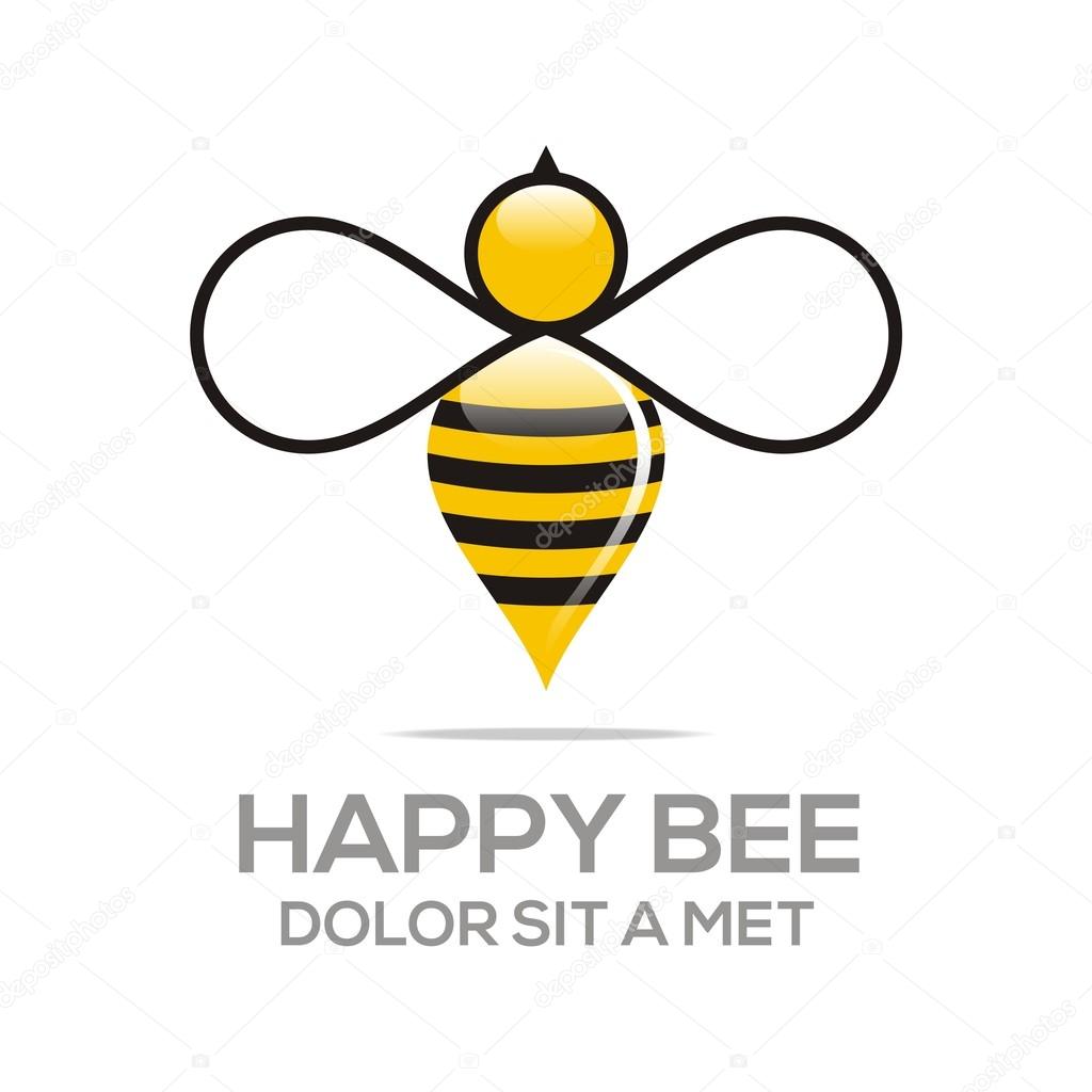Logo beehive sweet natural and honeycomb design vector