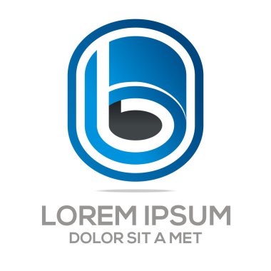 Logo Design Abstract Circle Letter Icon Vector
