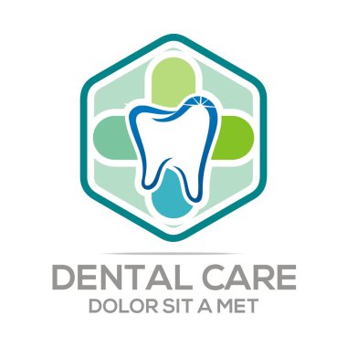 Logo sağlıklı diş bakımı diş koruma Oral