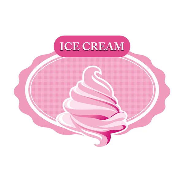 Logo ijs Sandwich drankje heerlijk Lollipop Pink Kids — Stockvector