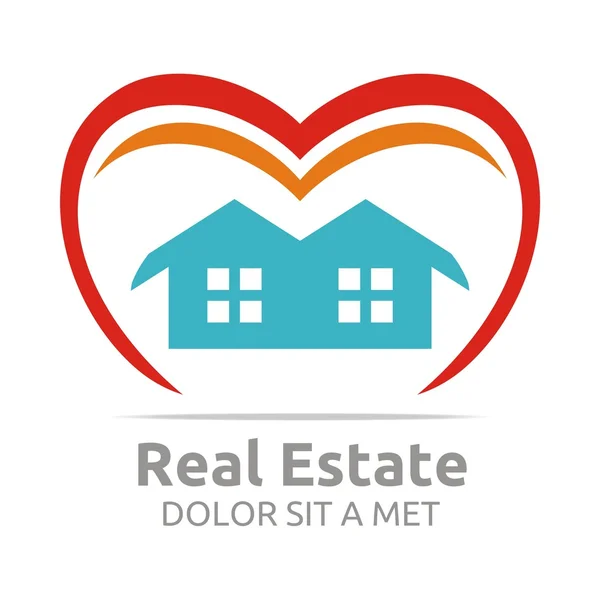 Logo Real Estate Apartment Design Developer Vector — 스톡 벡터