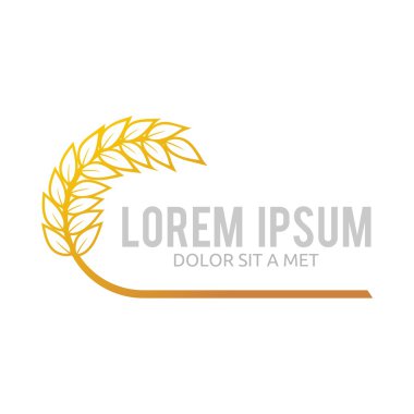 Wheat Logo Abstract Market Plant Product Design